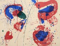 Sam Francis HURRAH , RED, WHITE & BLUE Lithograph - Sold for $2,048 on 03-01-2025 (Lot 149).jpg